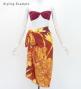 Hula Short Pareo / Hibiscus / Orange / J3225-14