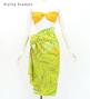 Hula Short Pareo / Ti Leaf / Yellow / J3225-23