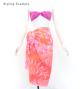Hula Short Pareo / Plumeria Lei / Pink / J3225-5
