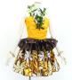 Tahitian Shantung Skirt with Tiare Print / Luxury Collection / Yellow / J3226-11