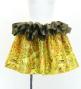 Tahitian Shantung Skirt with Leaf Lei & Kahiko Print / Luxury Collection / Yellow / J3226-12