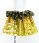 Tahitian Shantung Skirt with Leaf Lei & Kahiko Print / Luxury Collection / Yellow / J3226-12