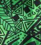 Tahitian Shantung Skirt with Kahiko & Strelitzia Print / Luxury Collection / Green / J3226-15