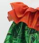 Tahitian Shantung Skirt with Ti Leaf Print / Luxury Collection / Green / J3226-16