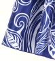 Tahitian Shantung Skirt with Kahiko & Hibiscus Print / Luxury Collection / Navy / J3226-19