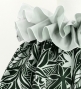 Tahitian Shantung Skirt with Heliconia Print / Luxury Collection / Gray / J3226-1