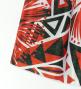Tahitian Shantung Skirt with Kahiko & Lehua Print / Luxury Collection / Red & Black / J3226-4