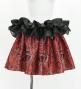 Tahitian Shantung Skirt with Kahiko & Moana Print / Luxury Collection / Red / J3226-5