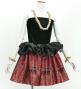 Tahitian Shantung Skirt with Kahiko & Moana Print / Luxury Collection / Red / J3226-5