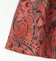 Tahitian Shantung Skirt with Kahiko & Moana Print / Luxury Collection / Red / J3226-5