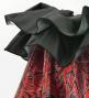 Tahitian Shantung Skirt with Kahiko & Moana Print / Luxury Collection / Red / J3226-5