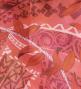 Tahitian Shantung Skirt with Leaf Lei & Kahiko Print / Luxury Collection / Red / J3226-6