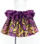 Tahitian Shantung Skirt with Kahiko & Lehua Print / Luxury Collection / Pink & Yellow / J3226-7