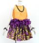 Tahitian Shantung Skirt with Kahiko & Lehua Print / Luxury Collection / Pink & Yellow / J3226-7