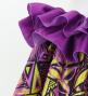 Tahitian Shantung Skirt with Kahiko & Lehua Print / Luxury Collection / Pink & Yellow / J3226-7