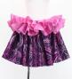 Tahitian Shantung Skirt with Kahiko & Hibiscus Print / Luxury Collection / Purple & Pink / J3226-8