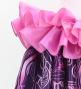 Tahitian Shantung Skirt with Kahiko & Hibiscus Print / Luxury Collection / Purple & Pink / J3226-8