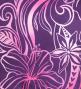 Tahitian Shantung Skirt with Kahiko & Hibiscus Print / Luxury Collection / Purple & Pink / J3226-8