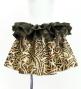 Tahitian Shantung Skirt with Kahiko Print / Luxury Collection / Beige & Brown / J3226-9