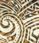Tahitian Shantung Skirt with Kahiko Print / Luxury Collection / Beige & Brown / J3226-9