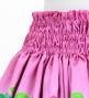 Hula Shantung Pa'u Skirt with Cattleya Lei Print / Luxury Collection / Pink / J3227pi