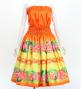 Hula Set up with Cattleya Lei Print / Luxury Collection / Orange / J3228or