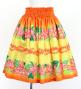 Hula Set up with Cattleya Lei Print / Luxury Collection / Orange / J3228or