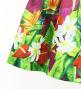 Hula Shantung Pa'u Skirt with Hawaiian Flower & Leaf Print / Luxury Collection / J3255-2