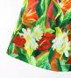 Hula Shantung Pa'u Skirt with Hawaiian Flower & Leaf Print / Luxury Collection / J3255-3