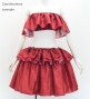 Custom Multi-way Frill Blouse with Shantung / JC139-solid