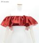 Hula Multi-way Frill Blouse with Shantung / Dark Red 2 / J3261drd2