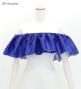Hula Multi-way Frill Blouse with Shantung / Royal Blue / J3261rbl