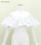 Hula Multi-way Frill Blouse with Shantung / White / J3261wh