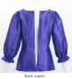 Hula 3/4 Sleeve Blouse with Shantung / Royal Blue / J3264rbl