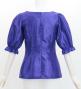 Hula Elbow Sleeve Blouse with Shantung / Royal Blue / J3265rbl