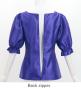 Hula Elbow Sleeve Blouse with Shantung / Royal Blue / J3265rbl