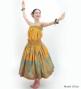 Hula Blouse & Pa'u Set-Up with Kahiko Print / Luxury Collection / Yellow / J3272ye