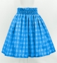 Hula Tube Top & Pa'u Set-Up with Palaka Check Print / Luxury Collection / Blue / J3285bl