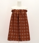 Hula Tube Top & Pa'u Set-Up with Palaka Check Print / Luxury Collection / Brown / J3285br