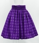 Hula Tube Top & Pa'u Set-Up with Palaka Check Print / Luxury Collection / Deep Purple / J3285dpu