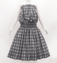 Hula Tube Top & Pa'u Set-Up with Palaka Check Print / Luxury Collection / Gray / J3285gy