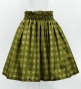 Hula Tube Top & Pa'u Set-Up with Palaka Check Print / Luxury Collection / Khaki / J3285ka