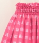 Hula Tube Top & Pa'u Set-Up with Palaka Check Print / Luxury Collection / Pink / J3285pi