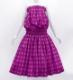 Hula Tube Top & Pa'u Set-Up with Palaka Check Print / Luxury Collection / Purple / J3285pu