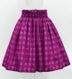 Hula Tube Top & Pa'u Set-Up with Palaka Check Print / Luxury Collection / Purple / J3285pu
