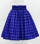 Hula Tube Top & Pa'u Set-Up with Palaka Check Print / Luxury Collection / Royal Blue / J3285rbl