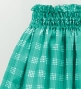 Hula Tube Top & Pa'u Set-Up with Palaka Check Print / Luxury Collection / Turquoise Blue / J3285tbl