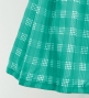 Hula Tube Top & Pa'u Set-Up with Palaka Check Print / Luxury Collection / Turquoise Blue / J3285tbl