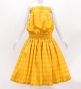 Hula Tube Top & Pa'u Set-Up with Palaka Check Print / Luxury Collection / Yellow / J3285ye