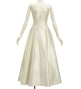 Hula One Shoulder Dress with Hawaiian Leaf / Luxury Collection / Beige / J3306be